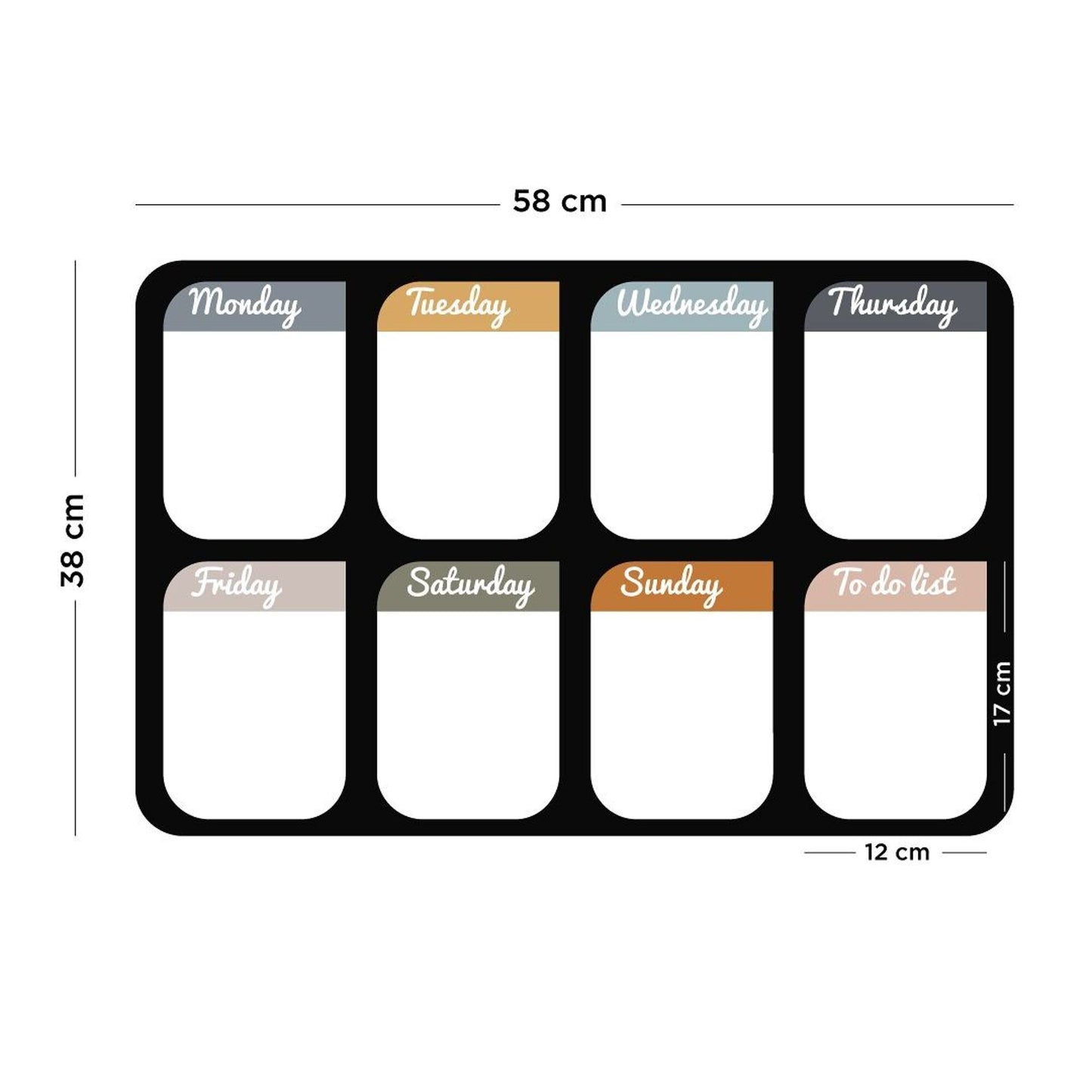 FERFLEX® Magnetna tabla - TEDENSKI ORGANIZATOR